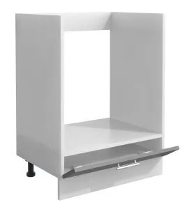VCM Dolní kuchyňská skříňka Esilo na vestavný sporák s přihrádkou na plechy, 60 cm, antracit