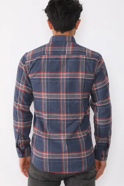 G708 DEWBERRY MEN'S SHIRT-NAVY BLUE