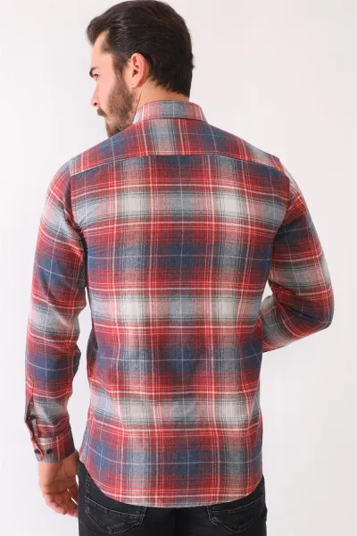 G702 DEWBERRY MEN'S SHIRT-BURGUNDY