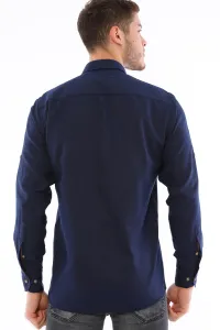 G722 DEWBERRY MEN'S SHIRT-NAVY BLUE