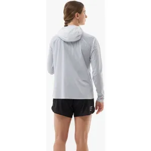 Compressport HURRICANE WATERPROOF 10/10 JACKET W Dámska bežecká nepremokavá bunda, sivá, veľkosť