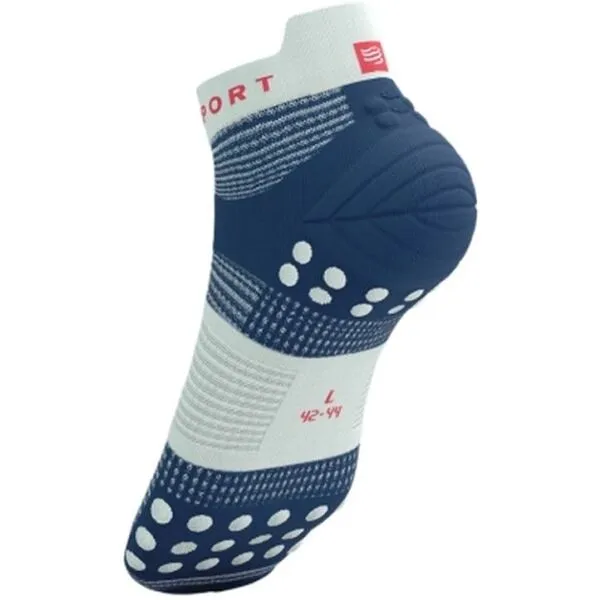 Compressport PRO RACING SOCKS V4.0 RUN LOW Bežecké ponožky, modrá, veľkosť 39-41