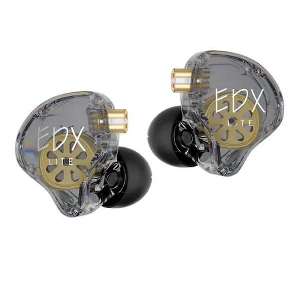 KZ EDX Lite dynamické HiFi slúchadlá do uší, sivé