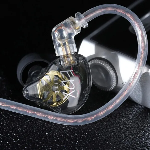 KZ EDX Lite dynamické HiFi slúchadlá do uší, sivé