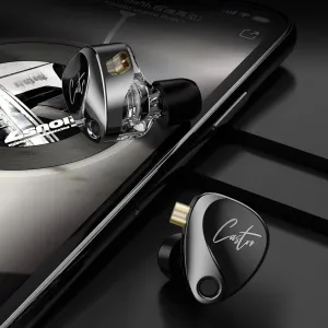 KZ Castor dynamické HiFi slúchadlá do uší, čierne