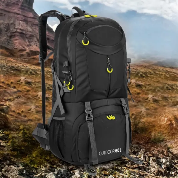 MG Outdoor turistický batoh 60L, čierny