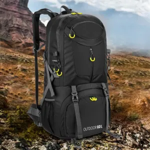 MG Outdoor turistický batoh 60L, čierny