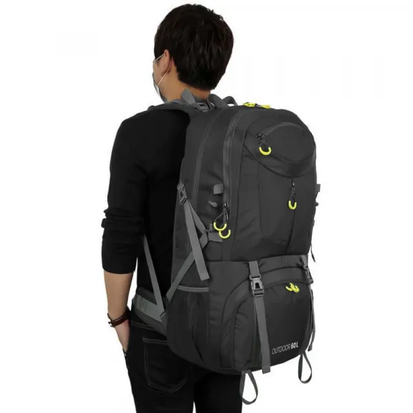 MG Outdoor turistický batoh 60L, čierny