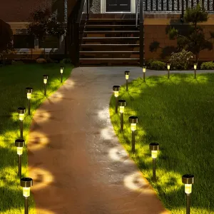 MG Garden Light solárna lampa 10ks, čierna