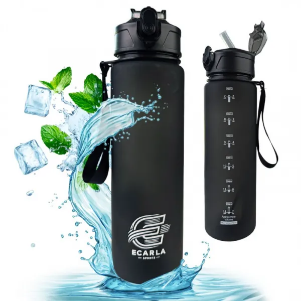 Livefy fľaša na vodu Sport 750 ml, čierna