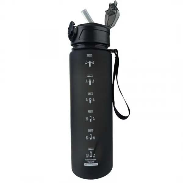 Livefy fľaša na vodu Sport 750 ml, čierna