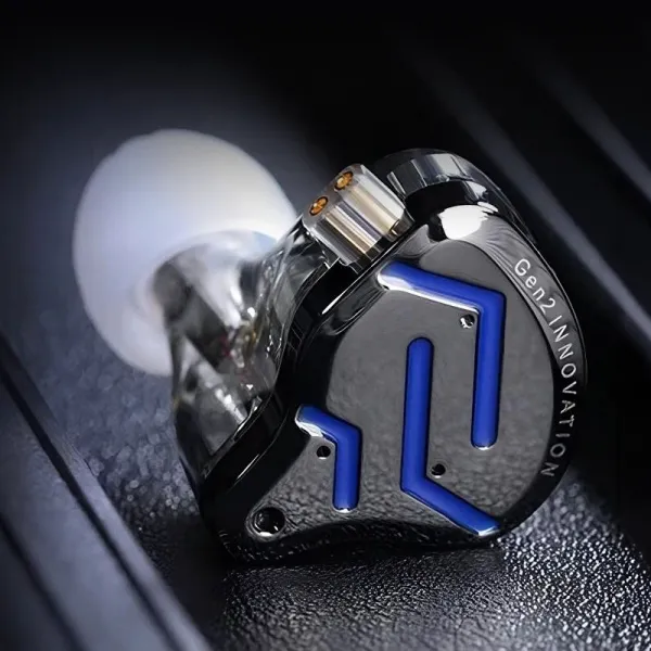 KZ ZSN PRO 2 hybridné HiFi slúchadlá do uší, strieborné