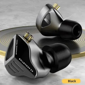 KZ ZVX dynamické HiFi slúchadlá do uší, čierné