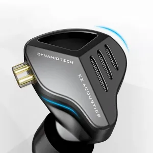 KZ ZVX dynamické HiFi slúchadlá do uší, čierné