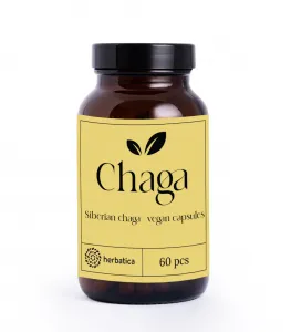 Čaga sibírska - 60 vegánskych kapsúl (300mg/ kapsula) - Herbatica