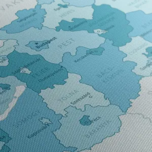 Obraz elegantná modrá mapa Maďarska