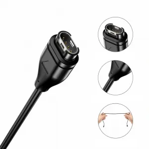 Tech-Protect MC04 USB nabíjací kábel na Garmin hodinky 1m, čierny