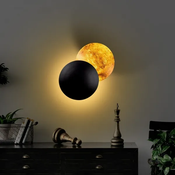 Nástenná LED lampa, 25 cm, medená