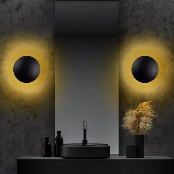 Nástenná LED lampa, 25 cm, medená