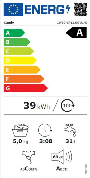 Candy CW50-BP12307U1-S