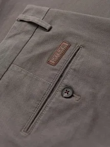 Elegantné pánske chinos nohavice šedé