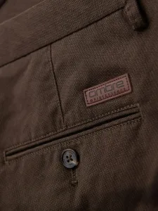 Elegantné pánske chinos nohavice hnedé