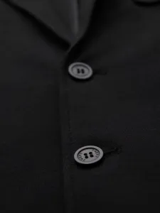 Trendy sako pre pánov slim fit čierne