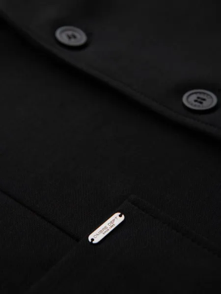 Trendy sako pre pánov slim fit čierne