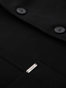 Trendy sako pre pánov slim fit čierne