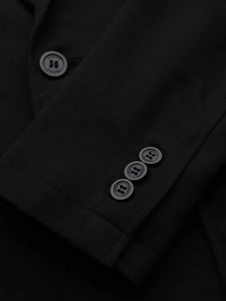 Trendy sako pre pánov slim fit čierne