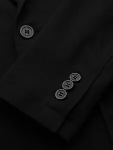 Trendy sako pre pánov slim fit čierne