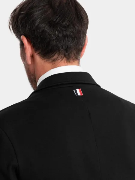 Trendy sako pre pánov slim fit čierne