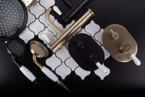 Sprchová súprava podomietková Rea Serra čierna + BOX