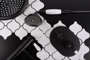 Sprchová súprava podomietková Rea Serra čierna + BOX