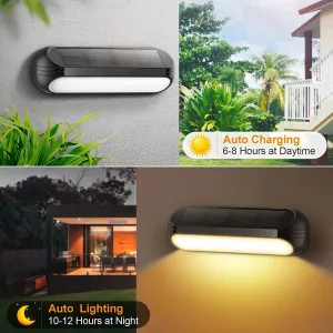 LED solárna lampa - RGB + Teplá biela