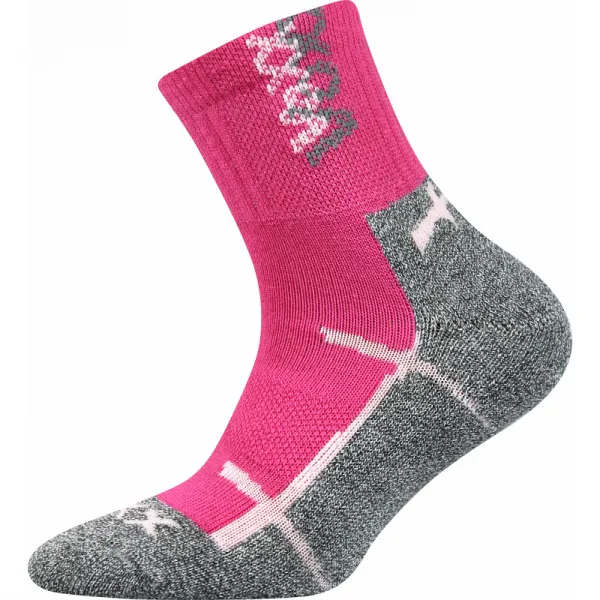 Dievčenské turistické ponožky VOXX 3 PACK-Wallík-Pink Blue