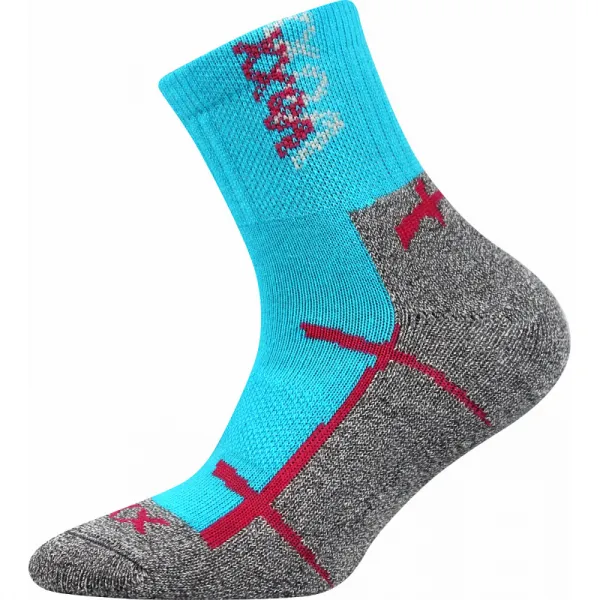 Dievčenské turistické ponožky VOXX 3 PACK-Wallík-Pink Blue