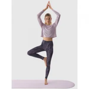 Dámske tréningové tričko s dlhým rukávom 4F LONGSLEEVE-WSS24TLONF250-52S-LIGHT VIOLET
