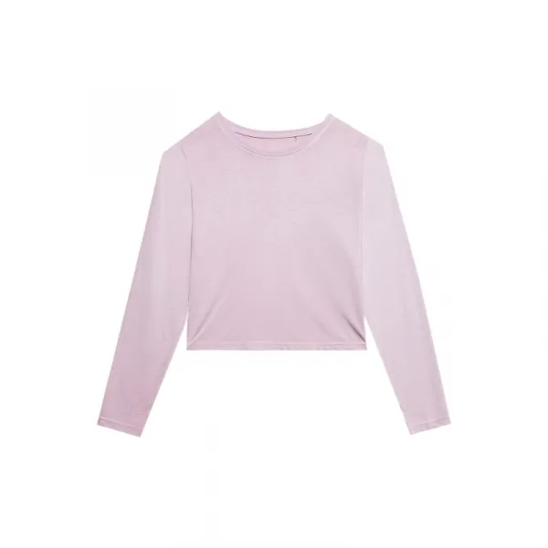 Dámske tréningové tričko s dlhým rukávom 4F LONGSLEEVE-WSS24TLONF250-52S-LIGHT VIOLET