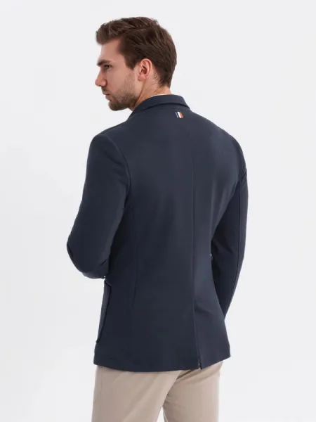 Trendy sako pre pánov slim fit granátové