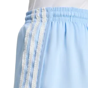 adidas Ruffle 3-Stripes Satin Shorts W "Clear Sky" (KC8817)