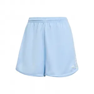 adidas Ruffle 3-Stripes Satin Shorts W "Clear Sky" (KC8817)