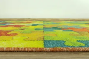 Koberec Puzzle viacfarebný
