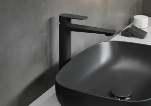 CERSANIT - Umývadlo na dosku LARGA Rectangular antracitová mat (50x38) K677-013