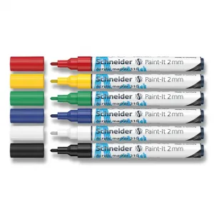 Akrylový popisovač Schneider Paint-It 310 súprava V1, 6 farieb