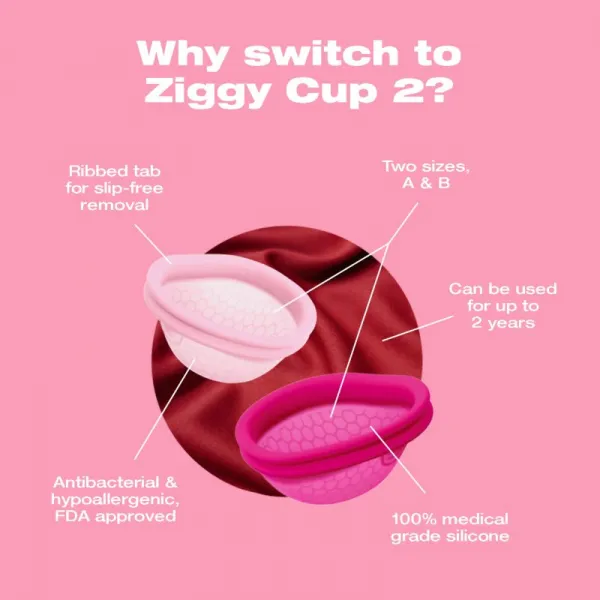 Intimina Ziggy Cup 2 B menštruačný kalíšok 76 ml