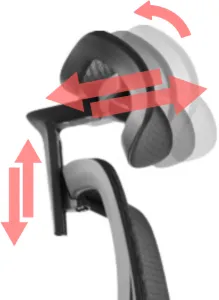 MERCURY Ergonomická kancelárska stolička LUNA JNS-101A, čierna