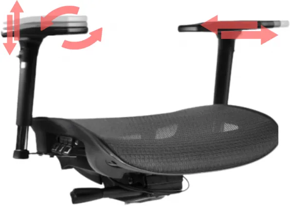 MERCURY Ergonomická kancelárska stolička LUNA JNS-101A, čierna