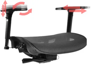 MERCURY Ergonomická kancelárska stolička LUNA JNS-101A, čierna