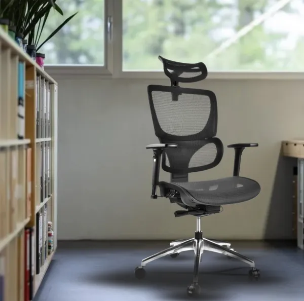MERCURY Ergonomická kancelárska stolička LUNA JNS-101A, čierna
